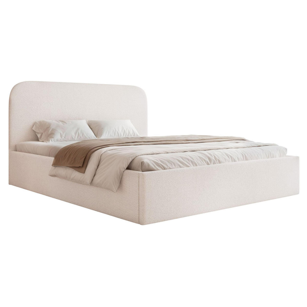 POLSTERBETT Sonvivo Cremefarben Chenille 180x200 cm - Creme, Kunststoff/Textil (180/200cm) - Selsey