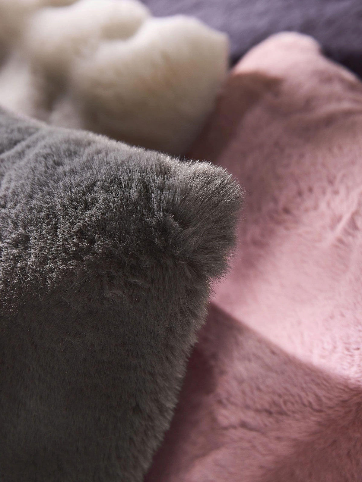 KISSENBEZUG Dave Anthrazit 45x45 cm - Anthrazit, Textil (45/45cm) - benuta Nest