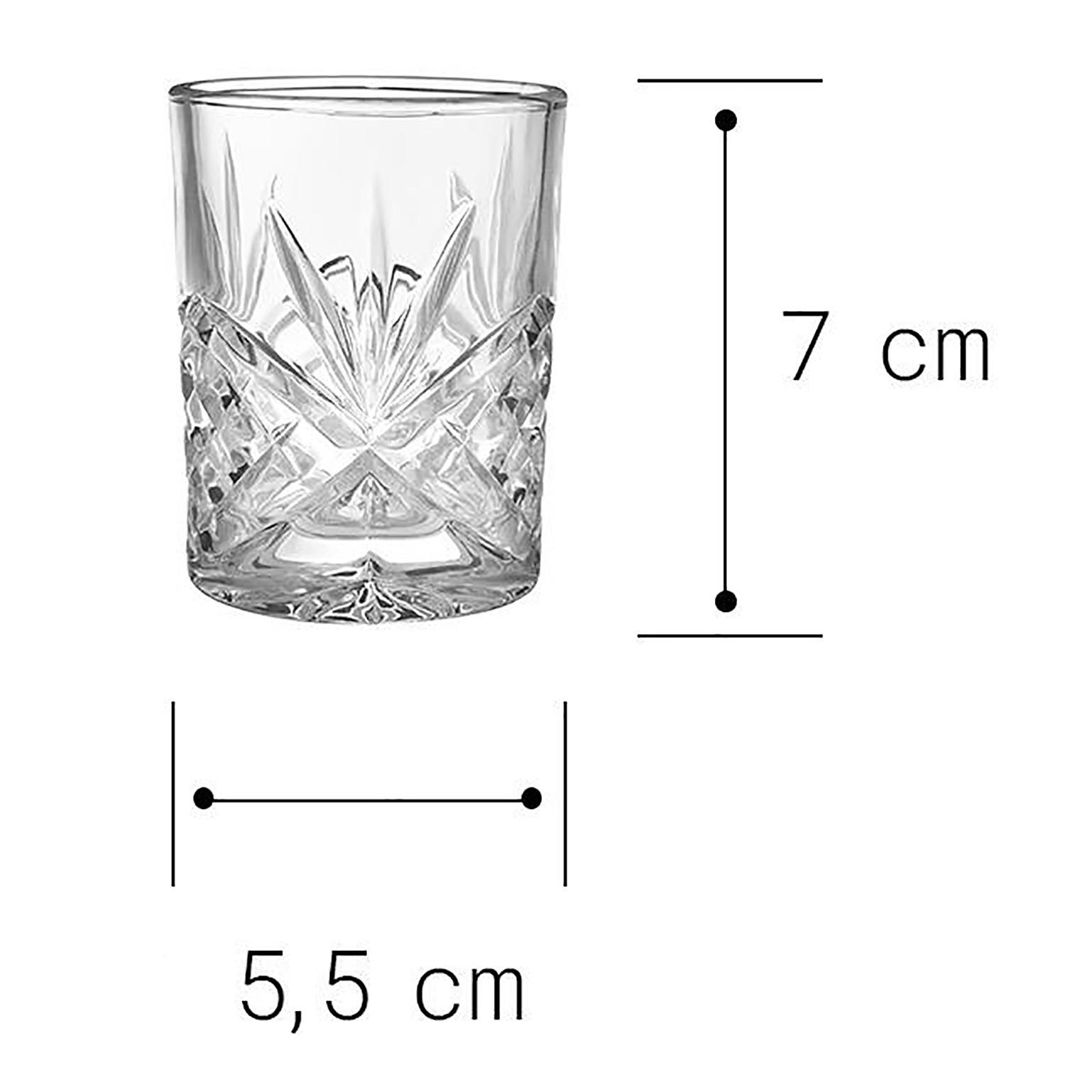 SHOTGLAS (6er Set) Crystal Club - Transparent, Glas (0.09L) - Butlers