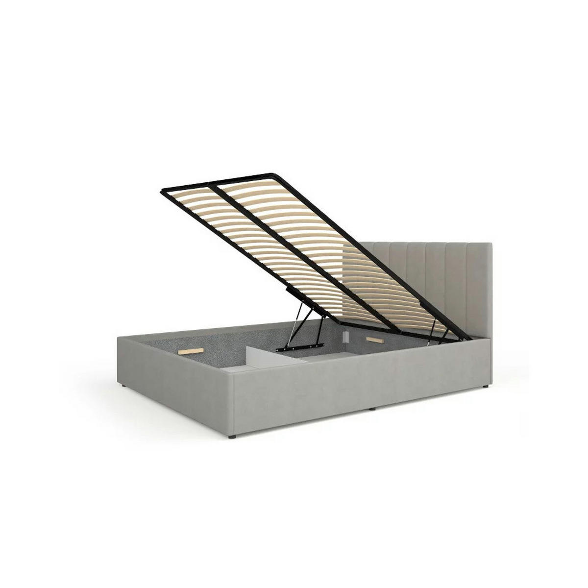 JUGENDZIMMER Mossa in Anthrazit & Eiche Whisky 5 teilig mit Polsterbett 140er Breite, Kleiderschrank Schreibtisch Highboard und Regal - Schwarz, Holzwerkstoff (80/200/120cm)