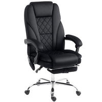 KONTORSSTOL med massagefunktion, svart - Brun/Svart, Textil/Metall (67/119/72cm) - Vinsetto