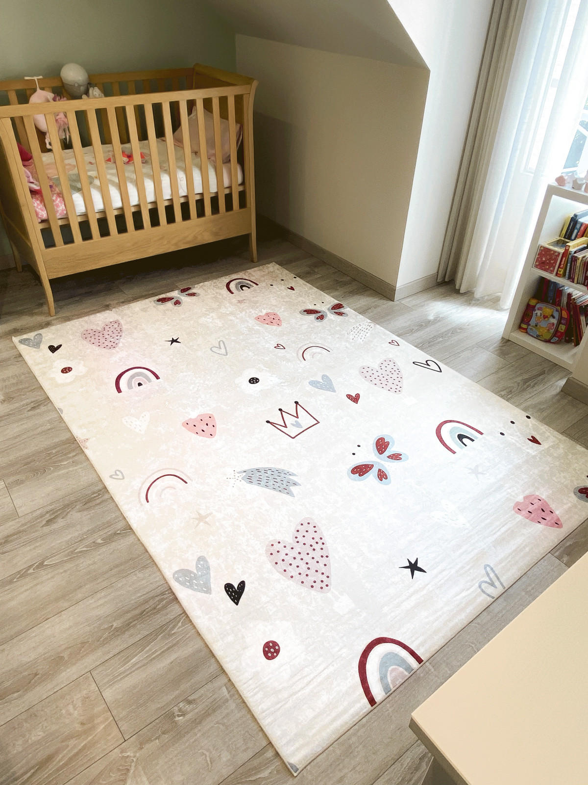 KINDERTEPPICH mit mehrfarbigem Muster Happy 160x230 cm - Pink, Textil (160/230cm) - Nazar Rugs