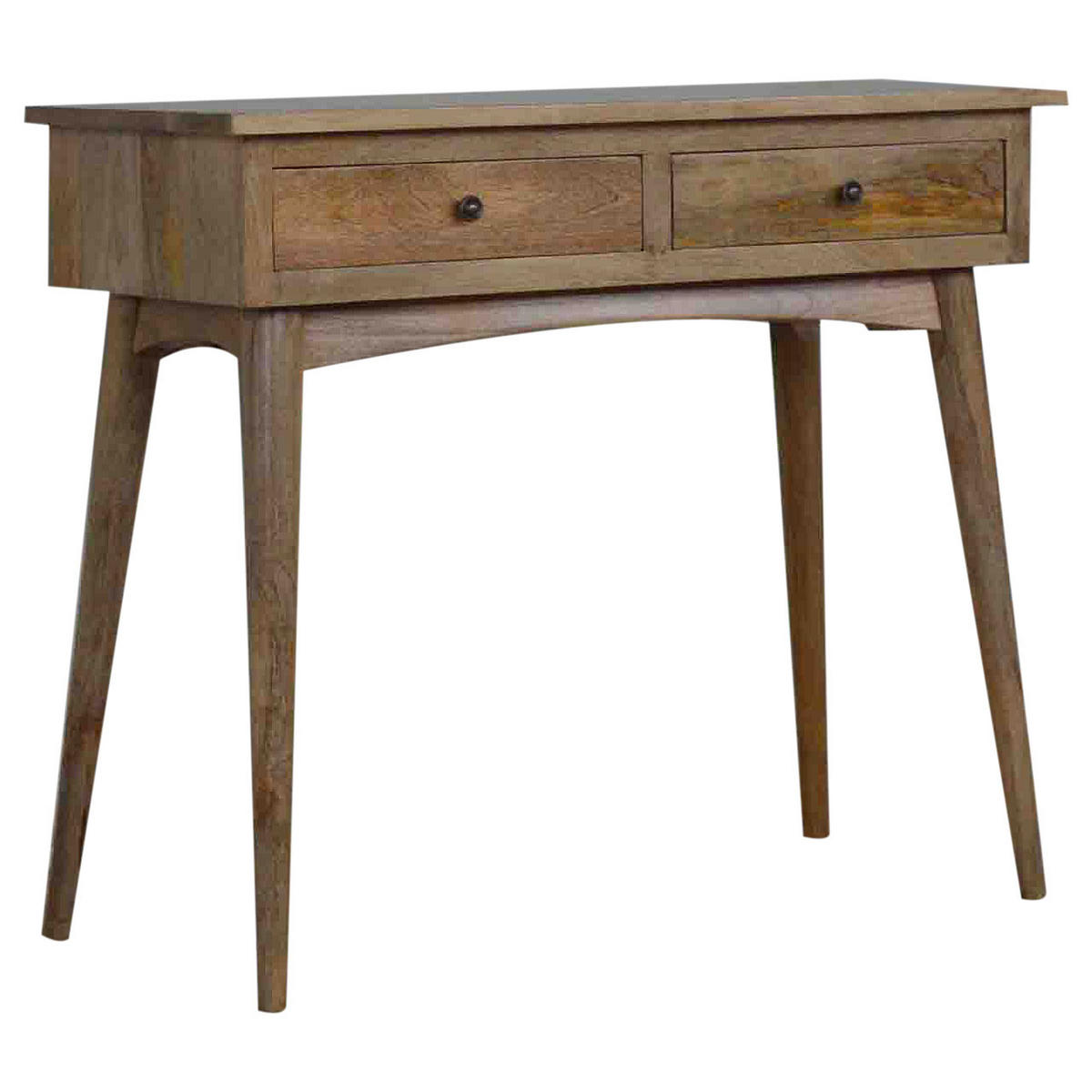 KONSOLENTISCH FÜR DEN FLUR MIT 2 SCHUBLADEN - Beige/Messingfarben, Holz/Metall (40/90/78cm) - Artisan Furniture