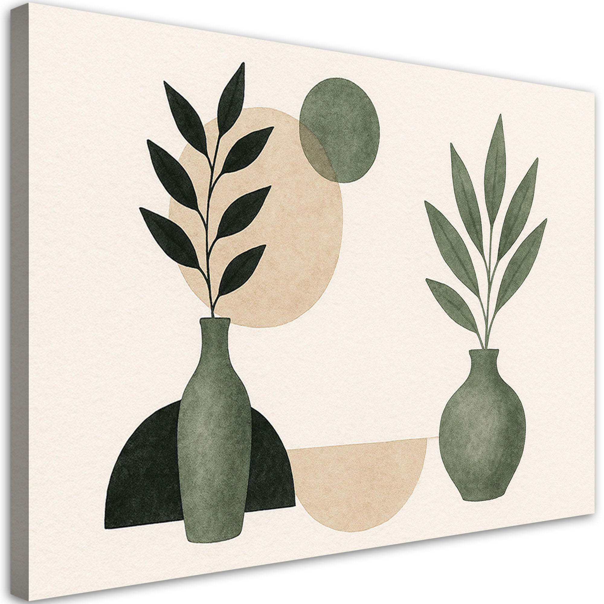 Feeby Leinwandbild Beige 120x80 cm