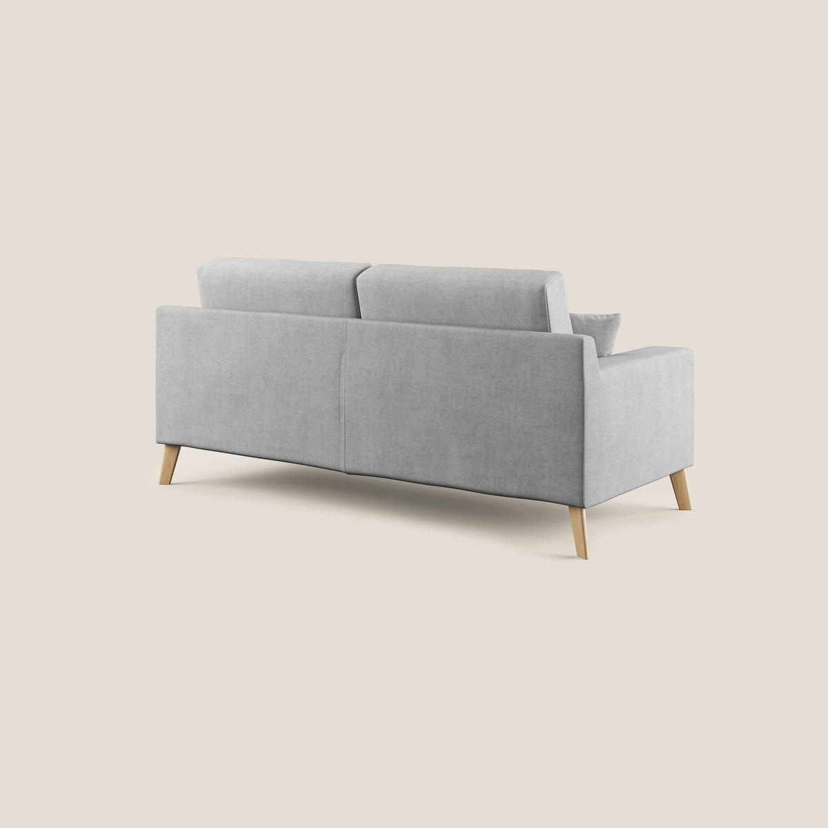 LINEARSOFA Danish - Hellgrau, Textil (206/95/91cm) - Divani.store