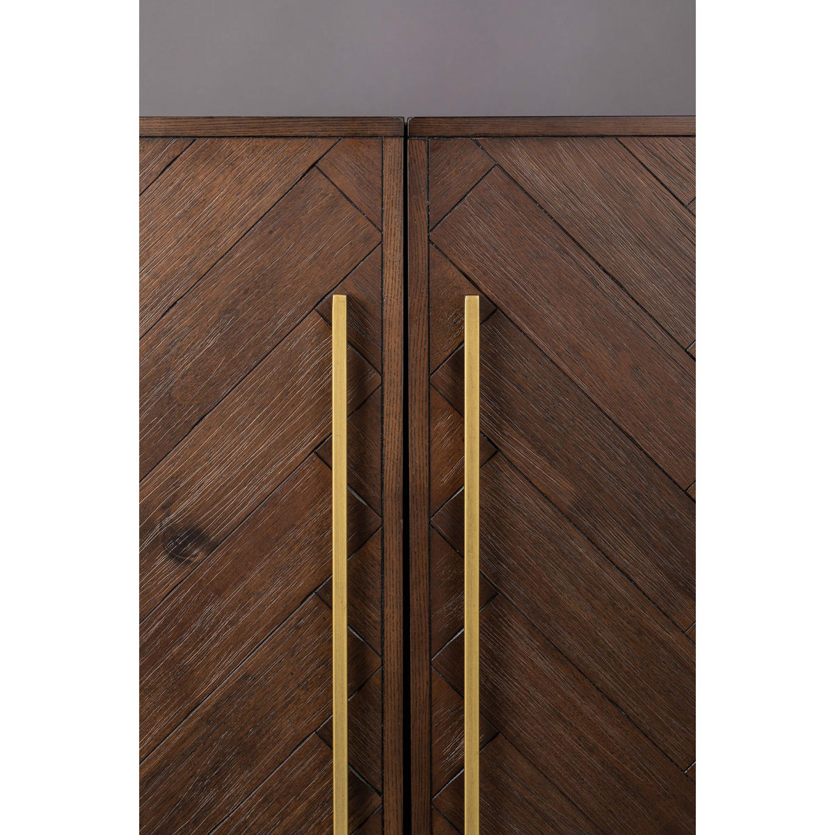 WEINSCHRANK Class Akazienholz Dunkelbraun - Braun, Holz (100/100/50cm) - Dutchbone