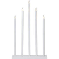 TISCHLEUCHTE Holy Weiß - Weiß, Holz (38/38/64cm) - click-licht