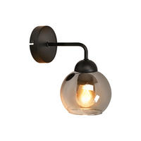 WANDLEUCHTE Inverter 22/13/13 cm - Schwarz, Glas (13/13/22cm) - ZMH