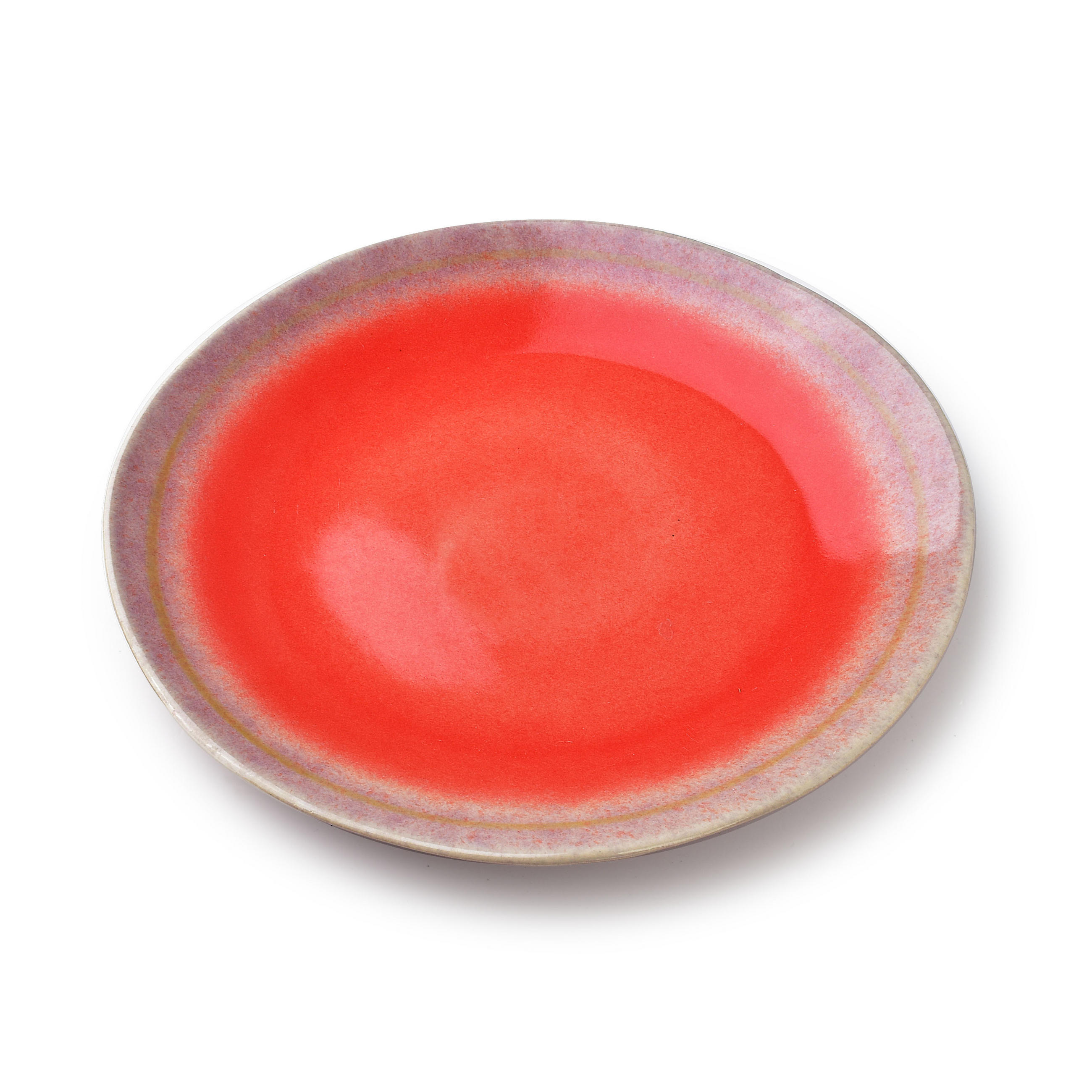 TELLER Basic Nature Rot 22.5/22.5/2.5 cm Keramik - Rot, Keramik (22.5cm) - Mondex