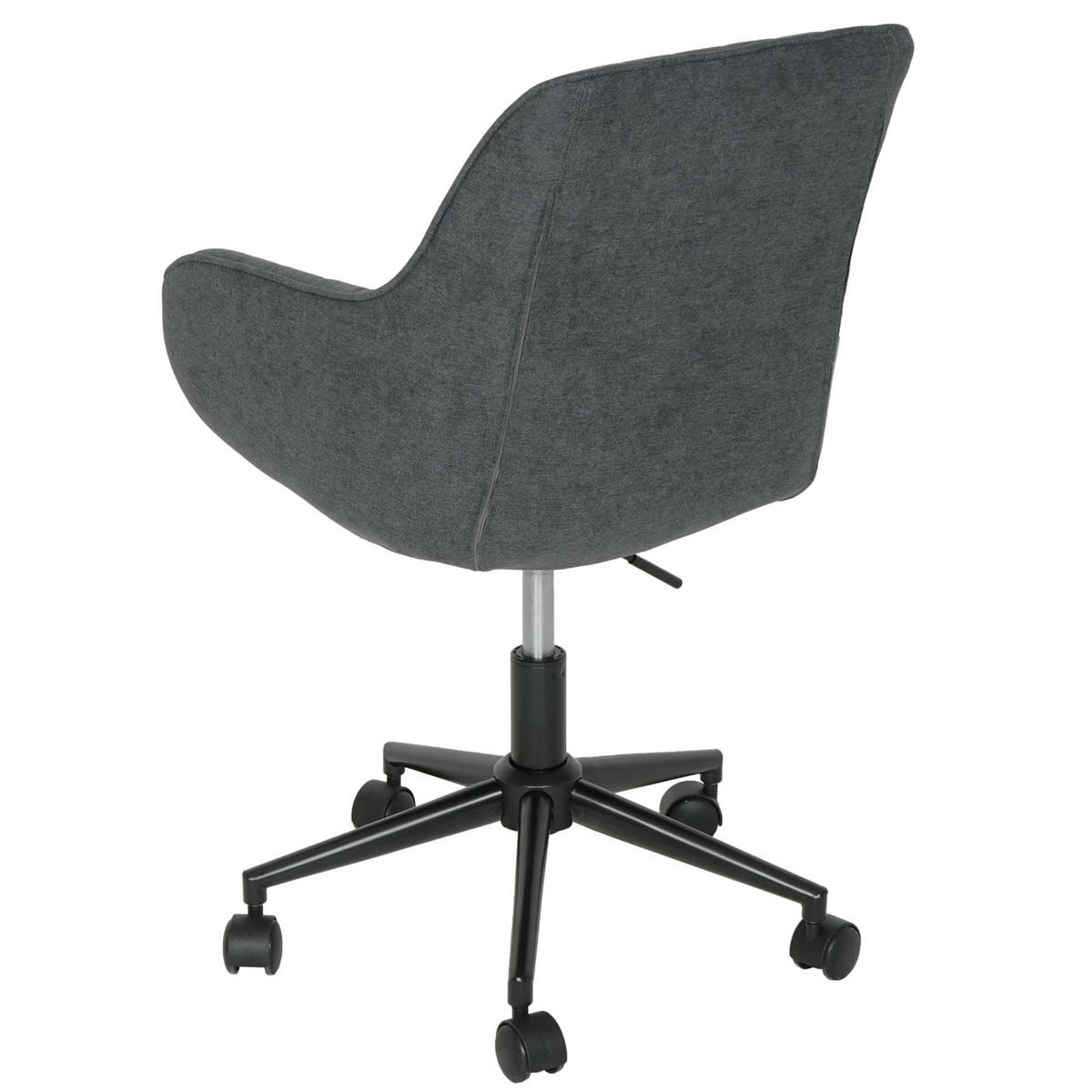 BÜROSTUHL MIT ARMLEHNE Anthrazit - Anthrazit, Textil (58/87/58cm) - MCW