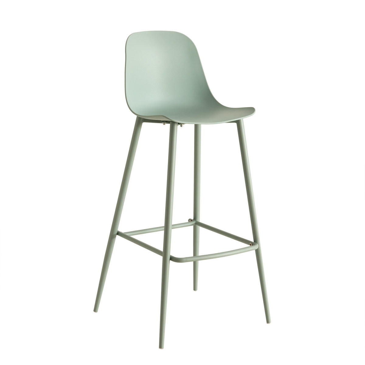 BARHOCKER Lein Grün 49.5 cm x 101.5 cm - Grün, Kunststoff (49/101/48cm) - Kenay Home