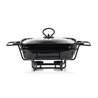 AUFLAUFFORM Modern Kitchen Schwarz 36/23/12 cm Keramik - Schwarz, Keramik (23/12/36cm) - Mondex