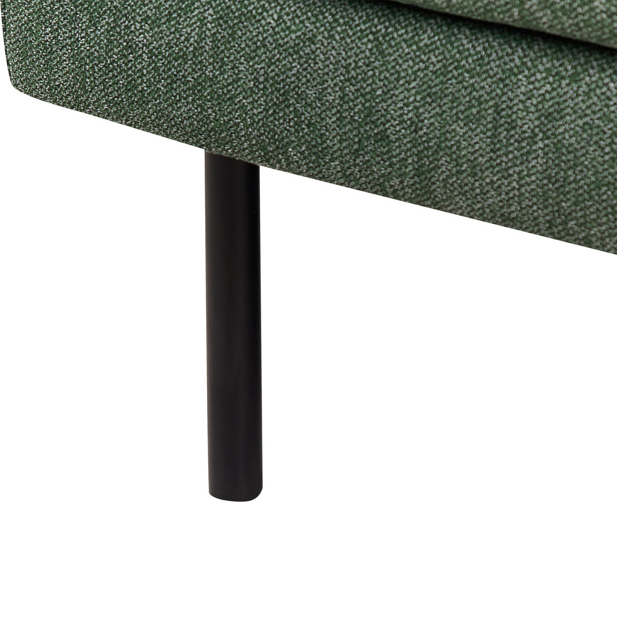 2-SITZER-ECKSOFA Polyester Grün linksseitig Breda - Dunkelgrün, Textil (192/155cm) - Beliani