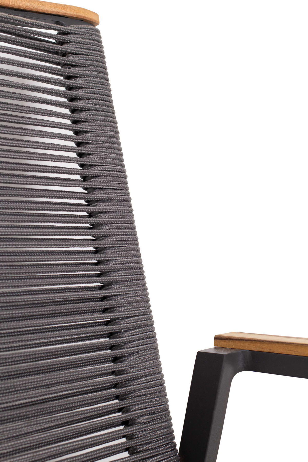 GARTENSTUHL Alicante - Grau, Metall (57/90/60cm) - Mr. Deko