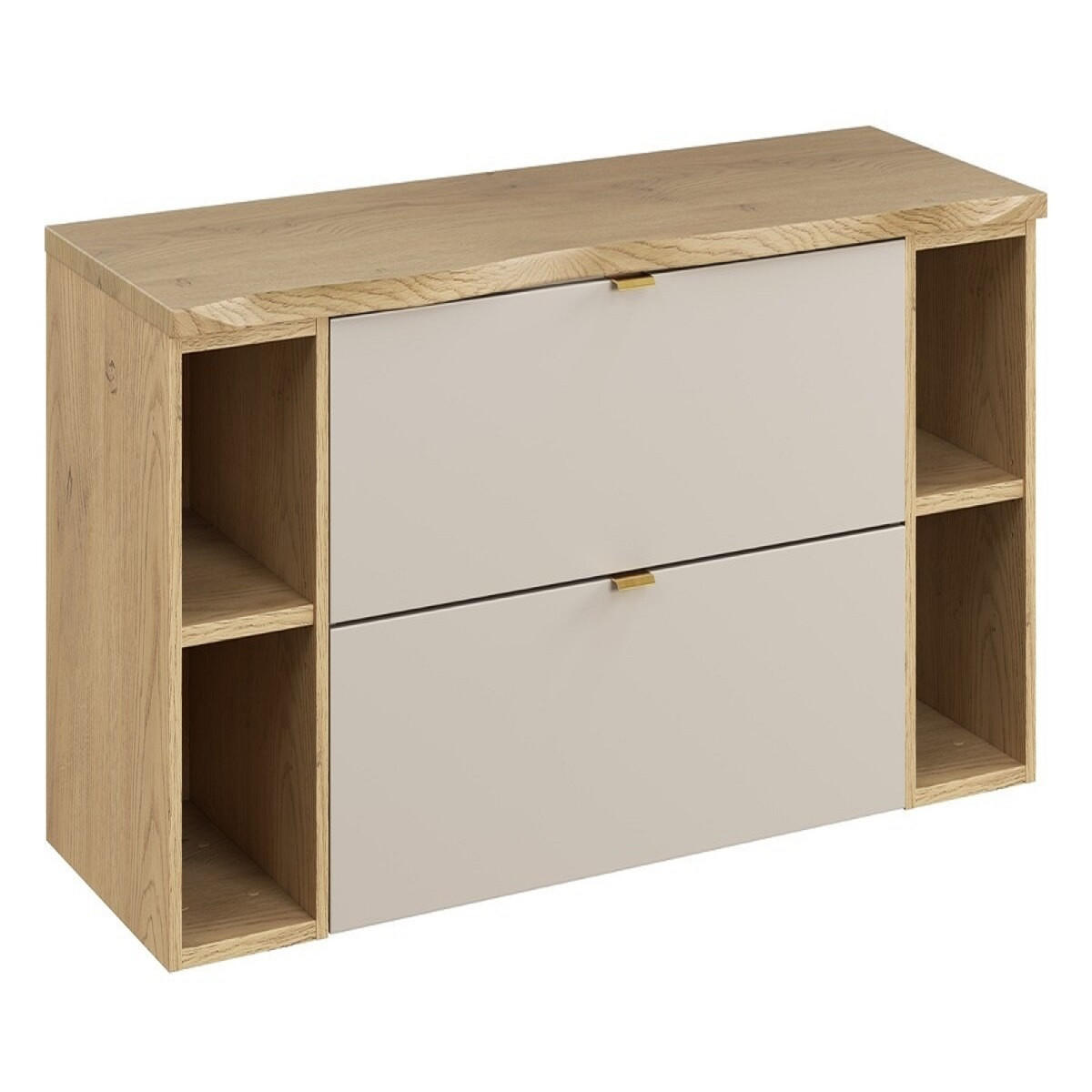 WASCHTISCHUNTERSCHRANK 120 cm 4Teile - Dalia Cashmere D BM354 in Kaschmir/Matt - Kaschmir, Holz (120/50/48cm)