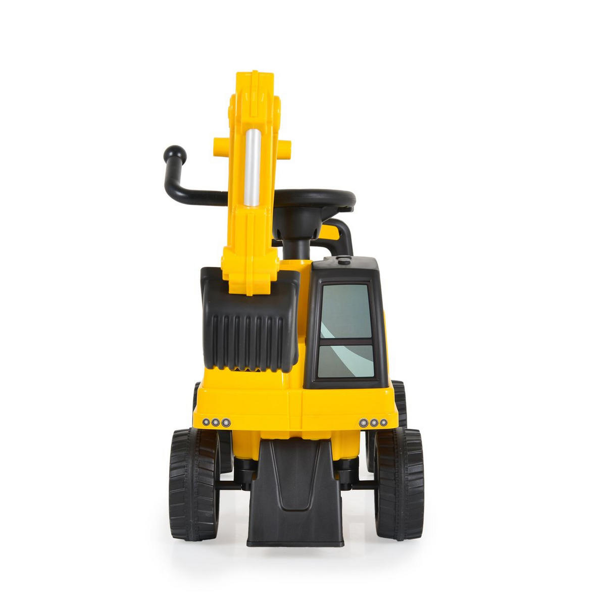 RUTSCHER Bagger CAT Excavator 662 gelb Excavator Schaufel, Staufach, Musik - Gelb, Kunststoff (85/27/47cm) - Moni