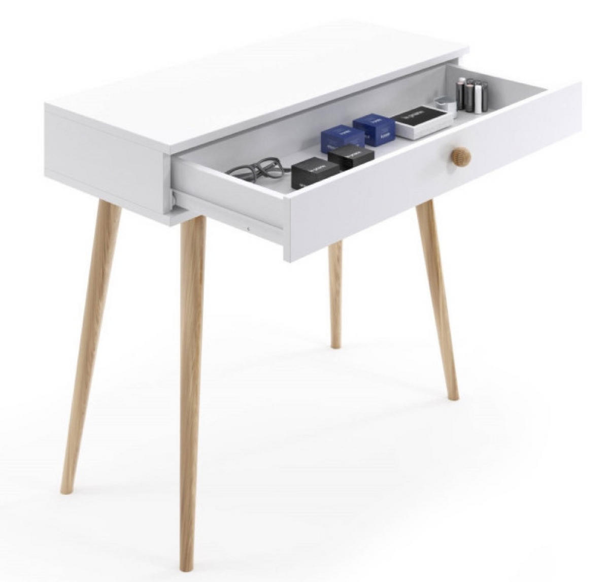 KONSOLE Weiß Matt - Weiß, Holzwerkstoff (39/80/40cm) - Sepro Meble