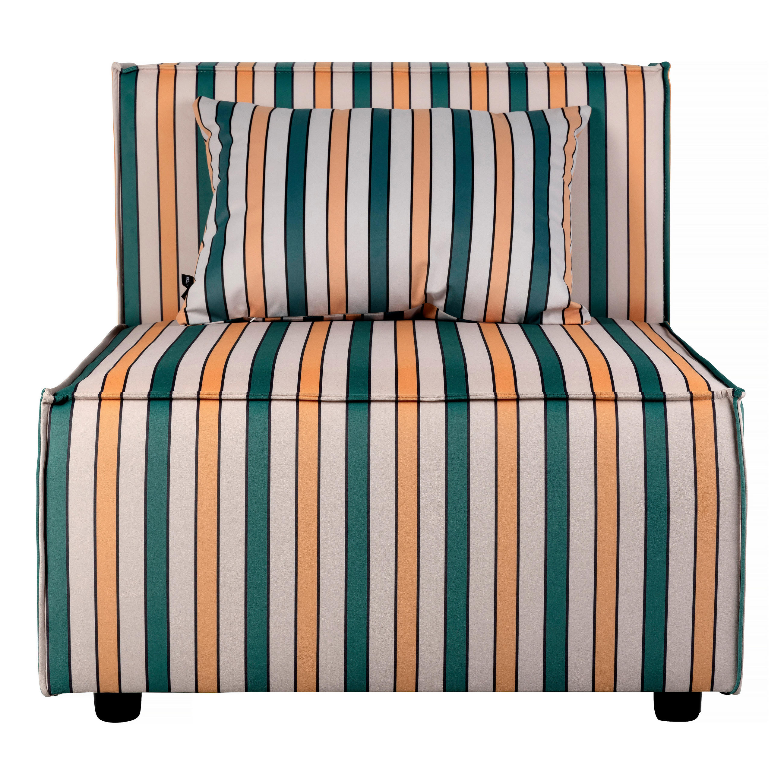 LOUNGE-SESSEL HARPER - Grün, Holz (80/65/100cm) - RNT By Really Nice Things