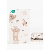 SPANNBETTLAKEN Organic Space Adventure 75x100 cm | Spannbetttuch für Laufgitter & Babymatratzen - Beige/Braun, Textil (75/100cm) - Sämann – make a difference.