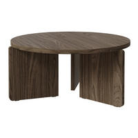 COUCHTISCH Preffines Holzoptik Nussbaum Wisconsin 85 cm - Dunkelbraun, Holzwerkstoff (88.5/88.5/40.5cm) - Selsey