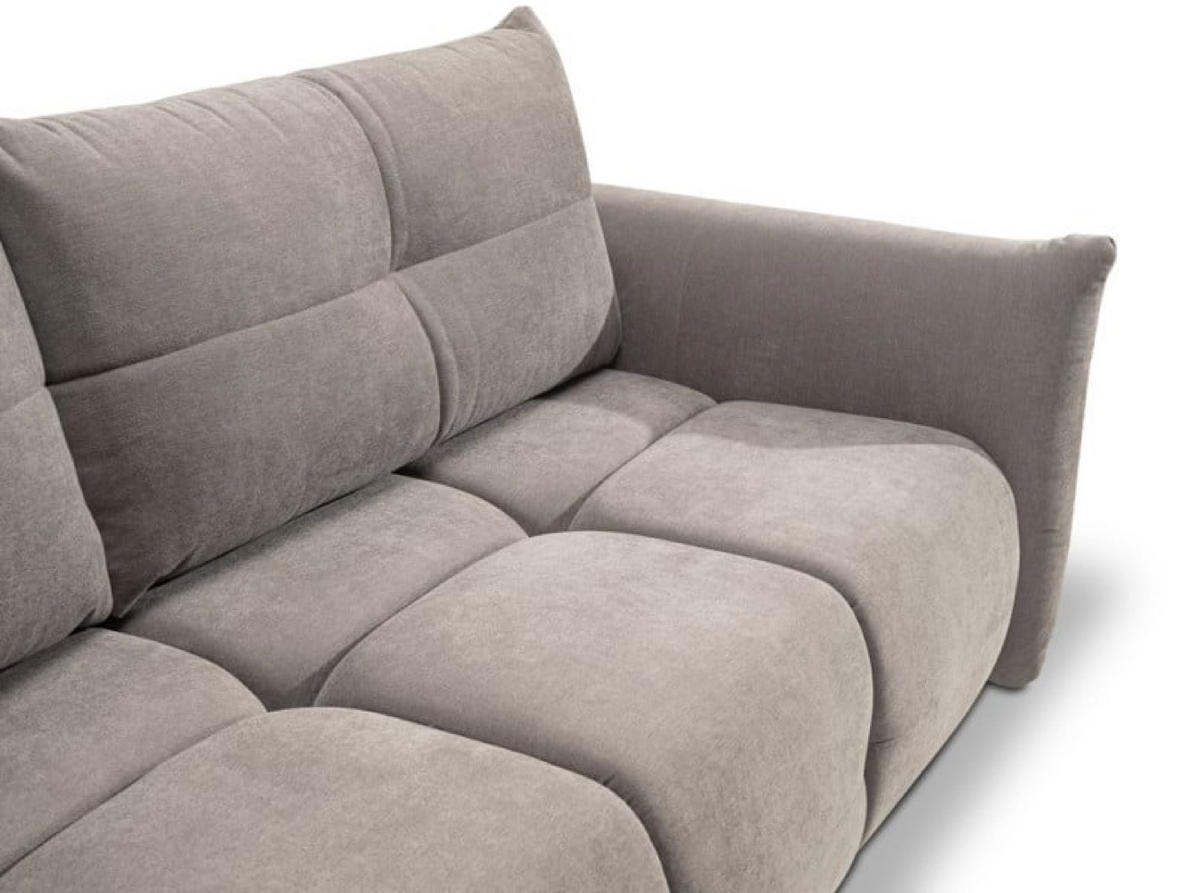 SOFA Cappuccino BASTO Gepolstert Mit Schlaffunktion - Multicolor, Naturmaterialien (245/86/110cm) - Sepro Meble