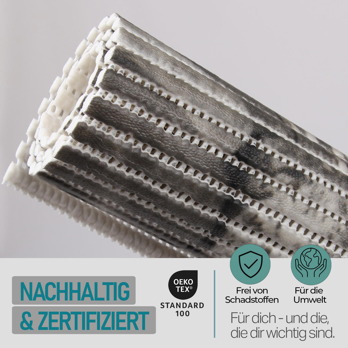 WASCHMASCHINENAUFLAGE 60x60 cm Steine Grau - Grau, Kunststoff (60/60cm) - Bestlivings