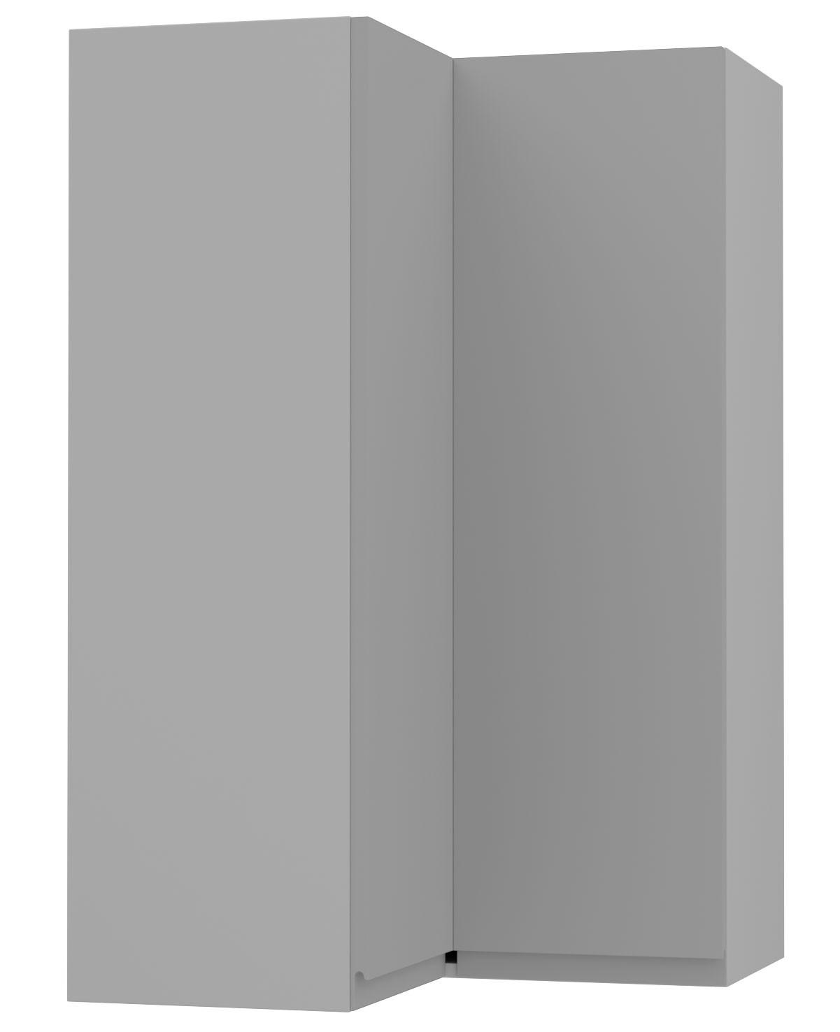 Feldmann-Wohnen Eckhängeschrank Grau, Grau 60x96x60 cm