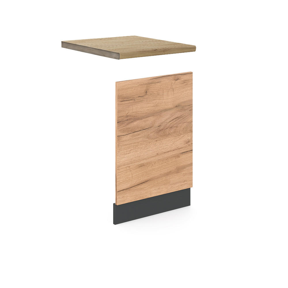 FRONTPANEL R-Line Goldkraft ek 45 cm , AP Oak Honungsek, Antracit 67.4/45/60 cm