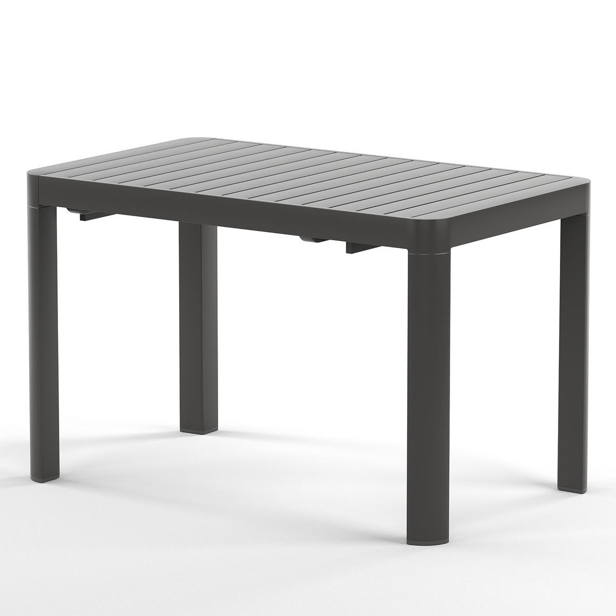 GARTENESSGRUPPE - 5-teilig - Teak massiv / Aluminium - Braun / Anthrazit - Anthrazit, Holz/Metall - home24