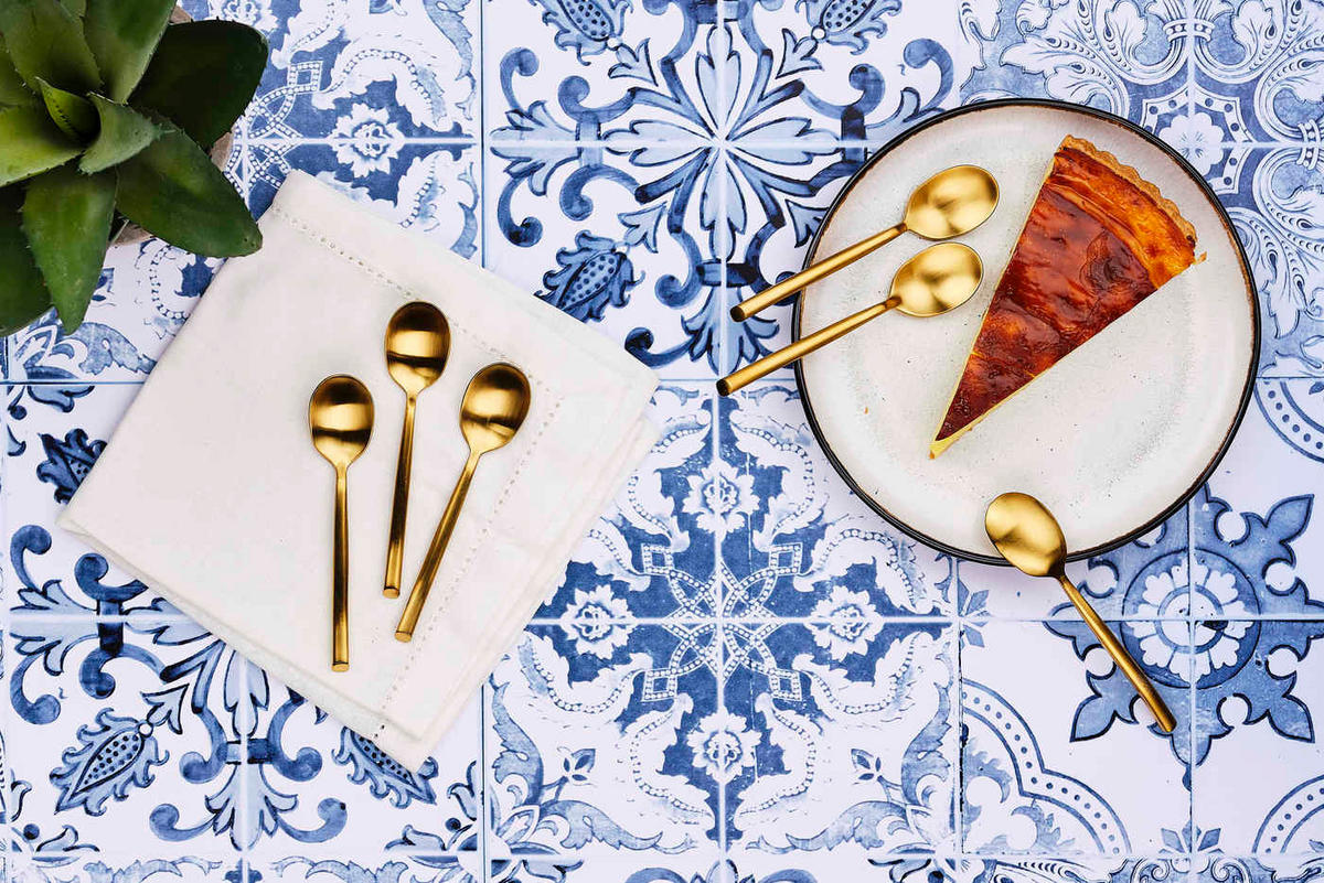 LÖFFEL 6er-Set Knut - Gold - Goldfarben, Metall - Björn