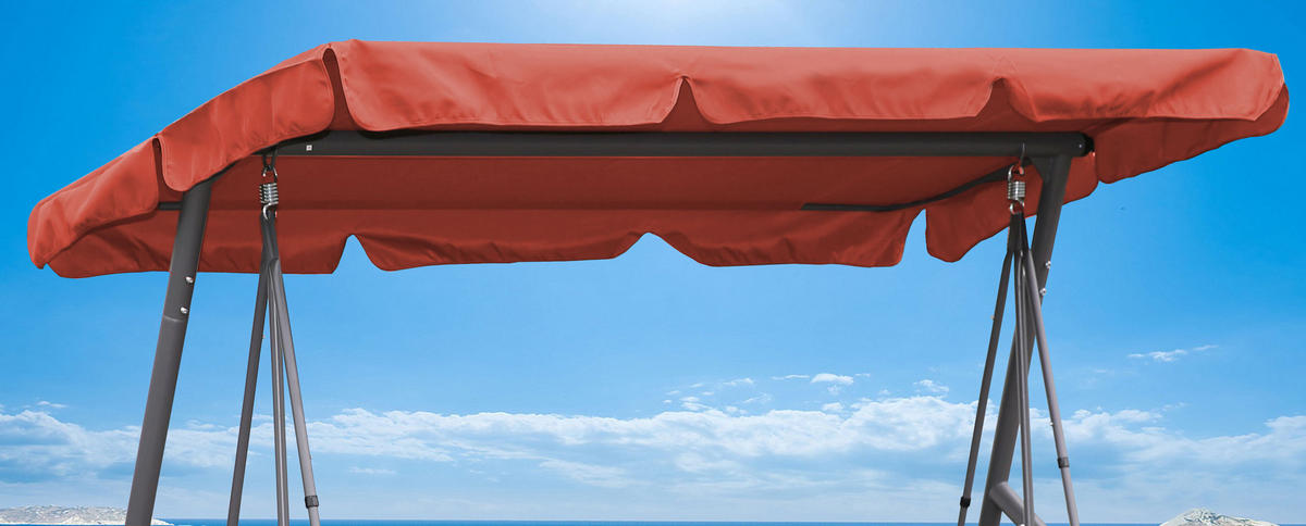 ERSATZDACH Hollywoodschaukel 145x200 cm Rotorange - Terra cotta, Textil (145/18/200cm) - QUICK STAR
