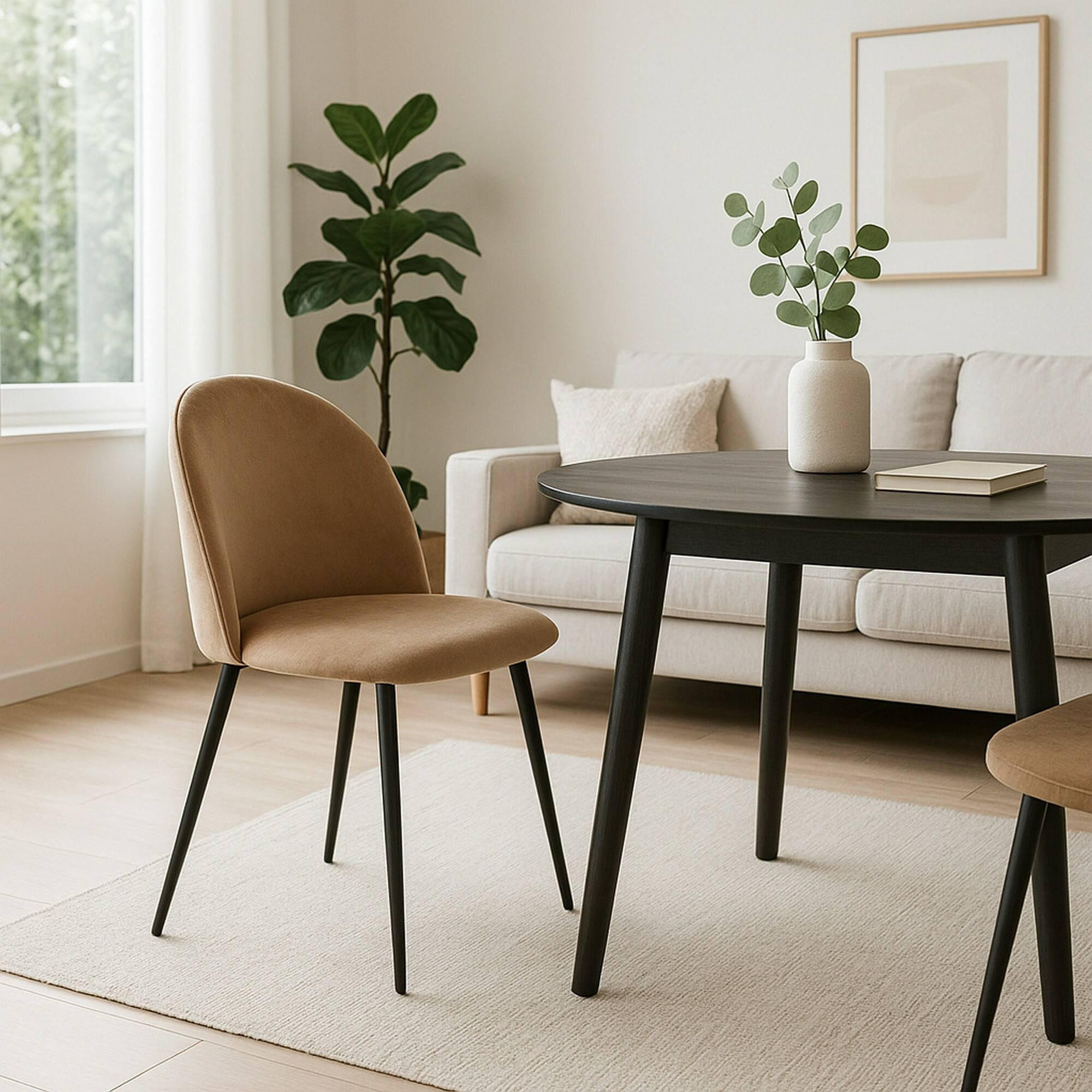 STUHL Beige 535/505/815 cm - Beige, Metall (50.5/81.5/53.5cm) - DMORA