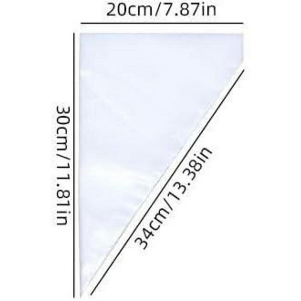 SPRITZBEUTEL 300 Stück 30 x 20 cm - Transparent, Kunststoff (20/30/30cm)