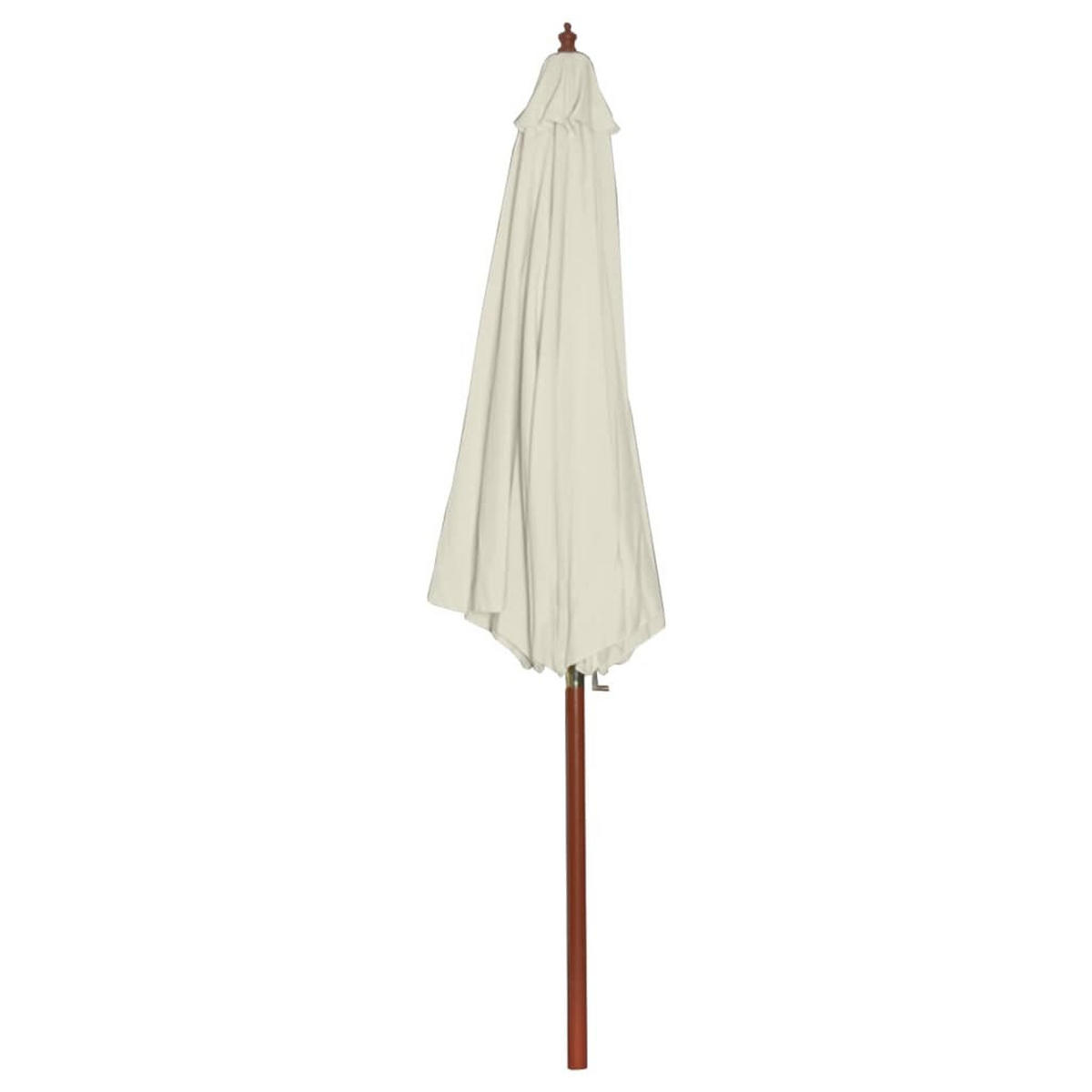 SONNENSCHIRM 300/258 Cm Sandweiss - Weiß, Textil (300/300cm) - vidaXL