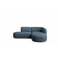 ECKSOFA Babette - Blau, Holzwerkstoff/Textil (242/188cm) - Fun Möbel