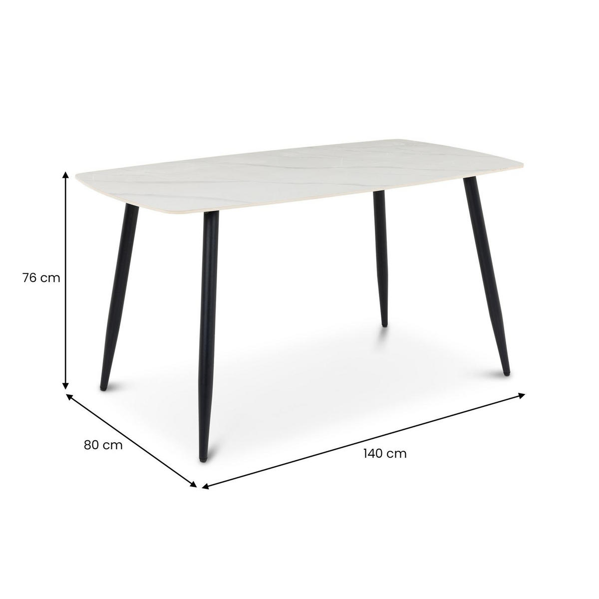 ESSGRUPPE MORA/AZUL 5er Set grau, cremeweiß - Grau, Metall - IDIMEX