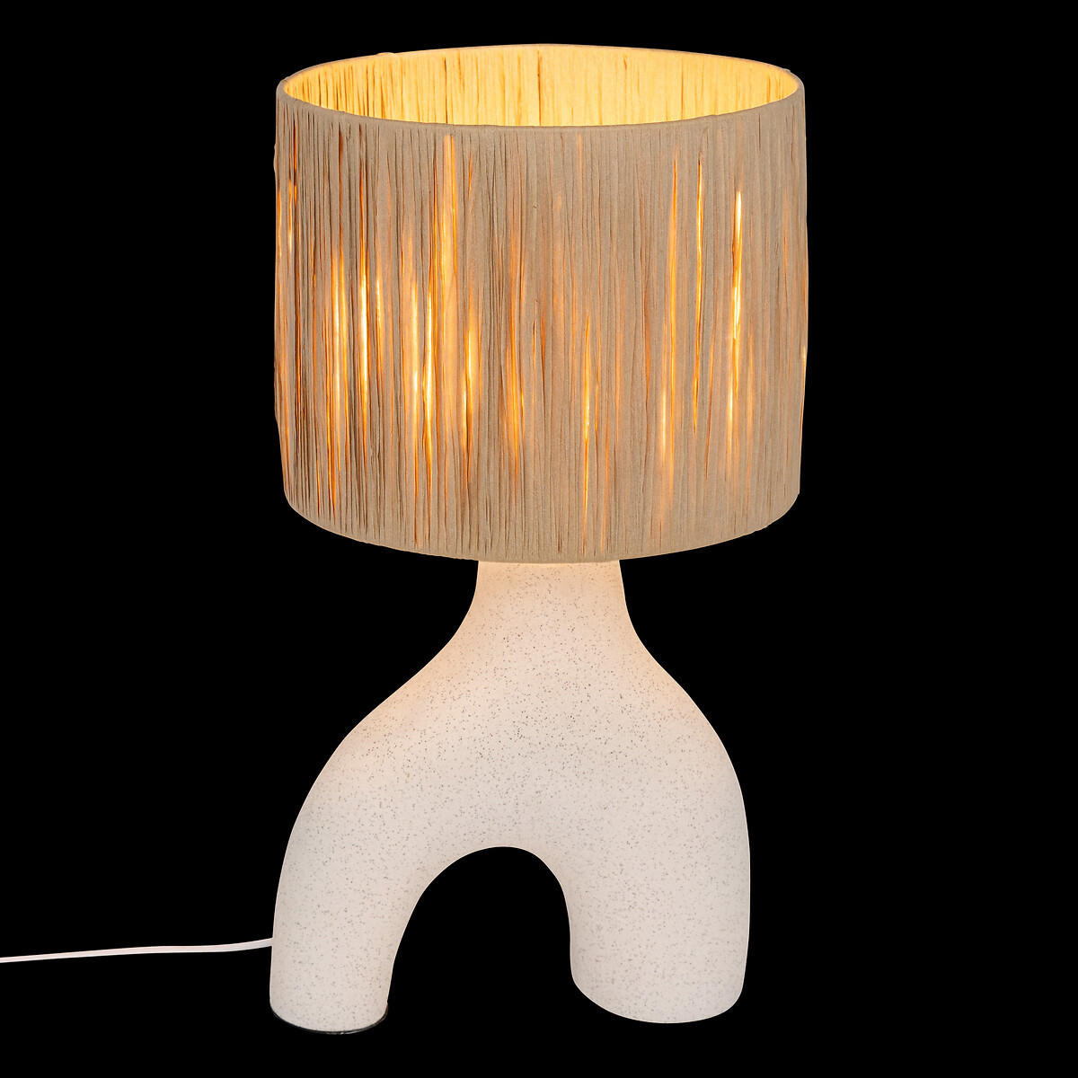 TISCHLAMPE Keramik Sania 47 cm - Braun, Keramik (25/25/47cm) - Atmosphera Createur d´interieur
