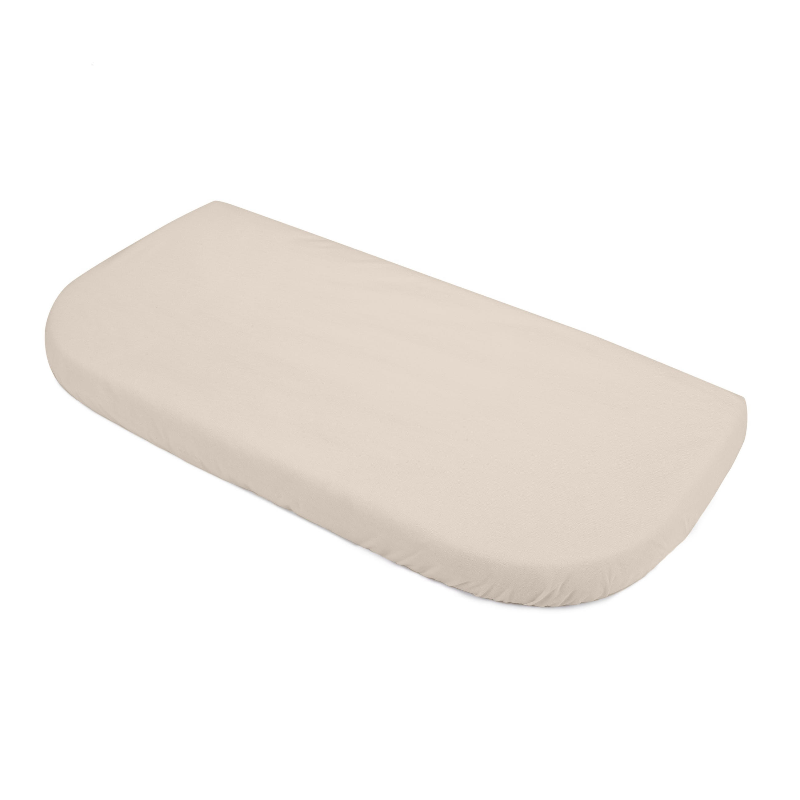CEARȘAF cu elastic pentru bebe pătuț atașabil 7in1 - bej, material textil (37/73cm) - waldin