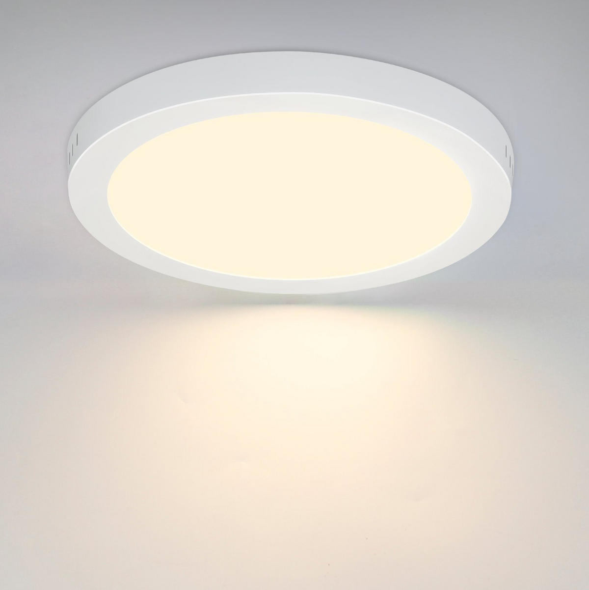LED-DECKENLEUCHTE Regenkreis 23/23/3.2 cm - Weiß, Kunststoff (23/23/3.2cm) - Nettlife