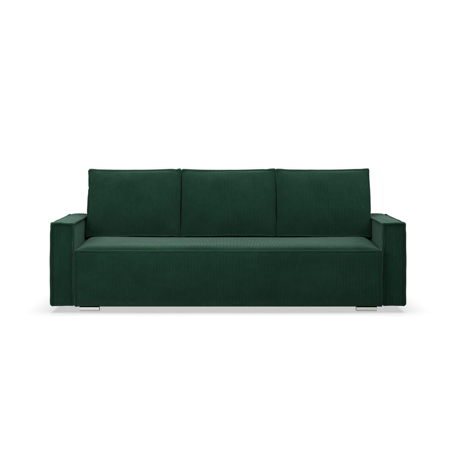 SOFA 3-SITZER MIT SCHLAFFUNKTION NOTO Dunkelgrün - Dunkelgrün, Textil (95/92/220cm) - Mebligo