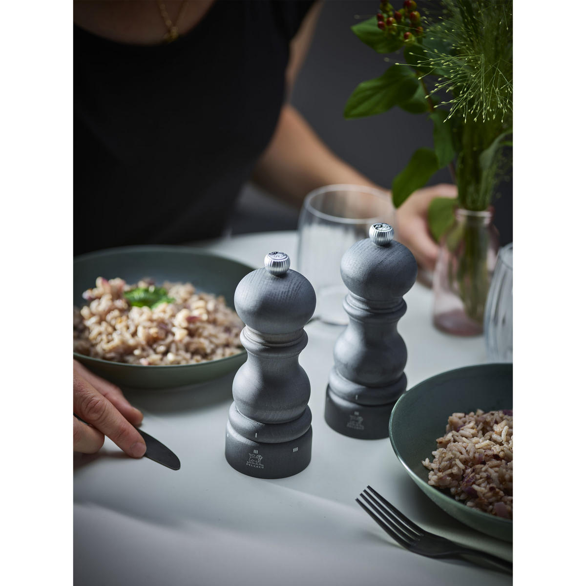 PFEFFERMÜHLE Paris uSelect 15cm Buchenholz Graphit Stahlmahlwerk - Grau, Holz (5.9/15/5.9cm) - PEUGEOT