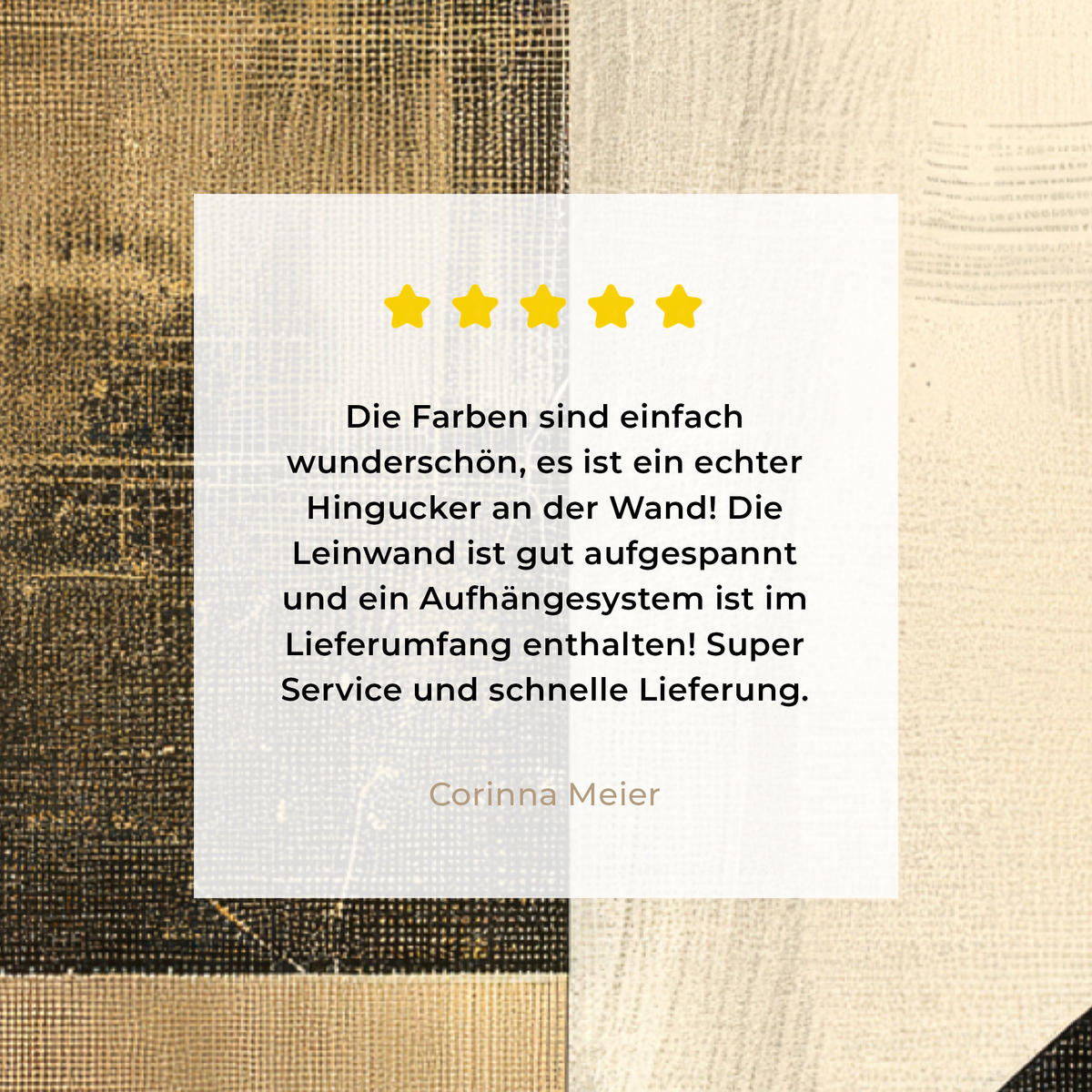 LEINWANDBILD Abstrakt - Geometrische Formen - Schwarz - Gold Deko Groß 90x140 cm - Ecru, Textil (90/140cm) - MuchoWow