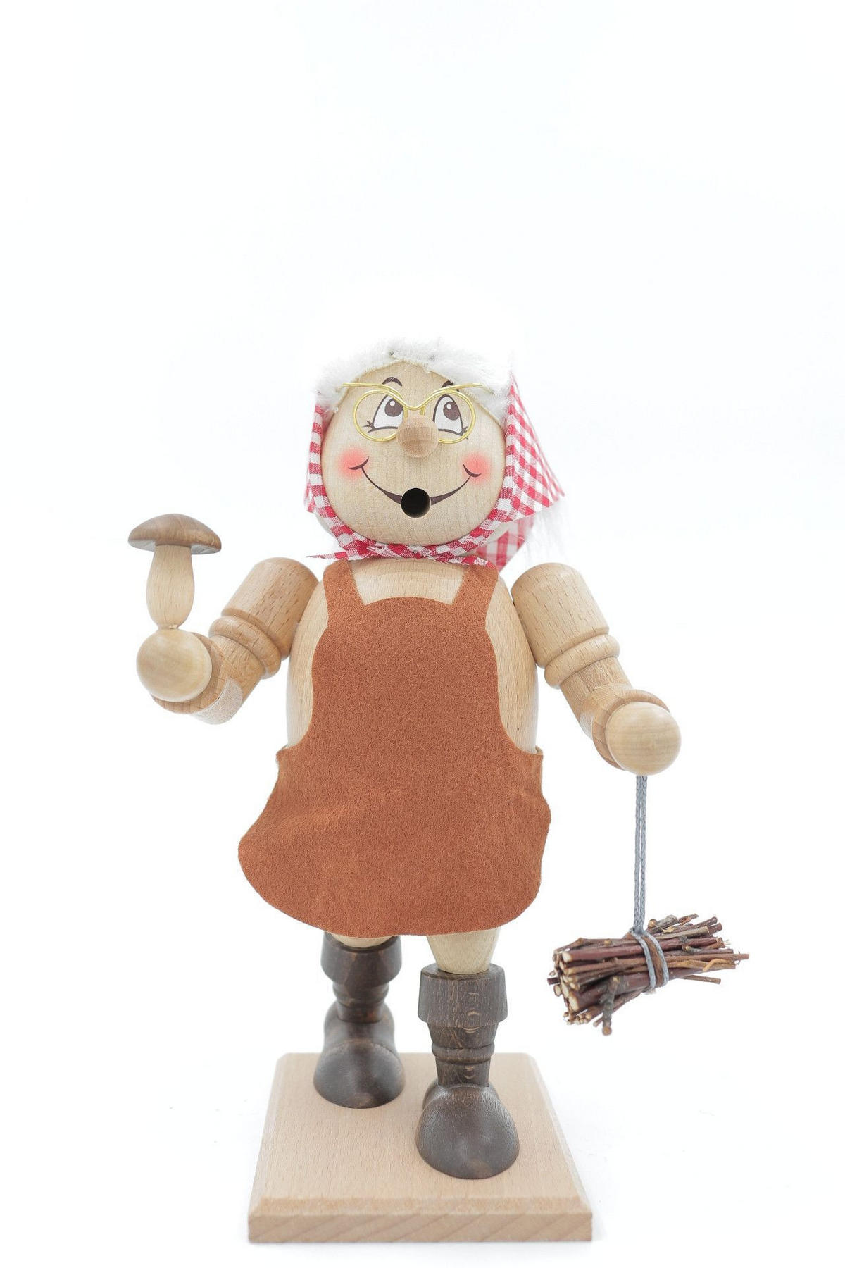 RAUCHFIGUR Wichtel Reisigfrau 23 cm - Multicolor, Holz (11/22/0.1cm)