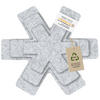 STAPELSCHUTZ Pfannenschoner 6er-Set - Hellgrau, Textil (38/38cm) - Miqio Design