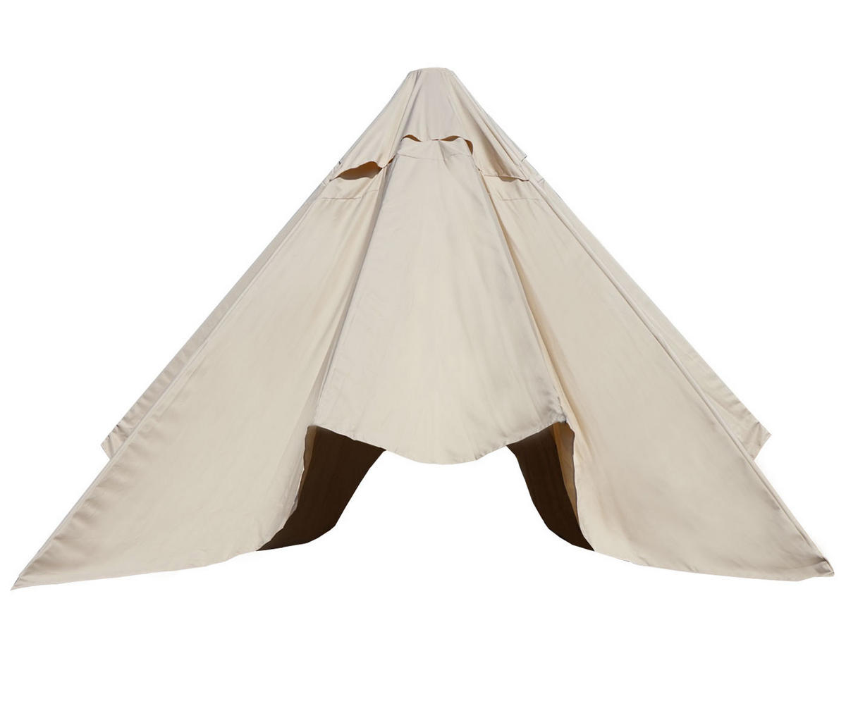 ERSATZ-BEZUG SONNENSCHIRM Cremeweiß - Weiß, Textil (490/490cm) - MCW