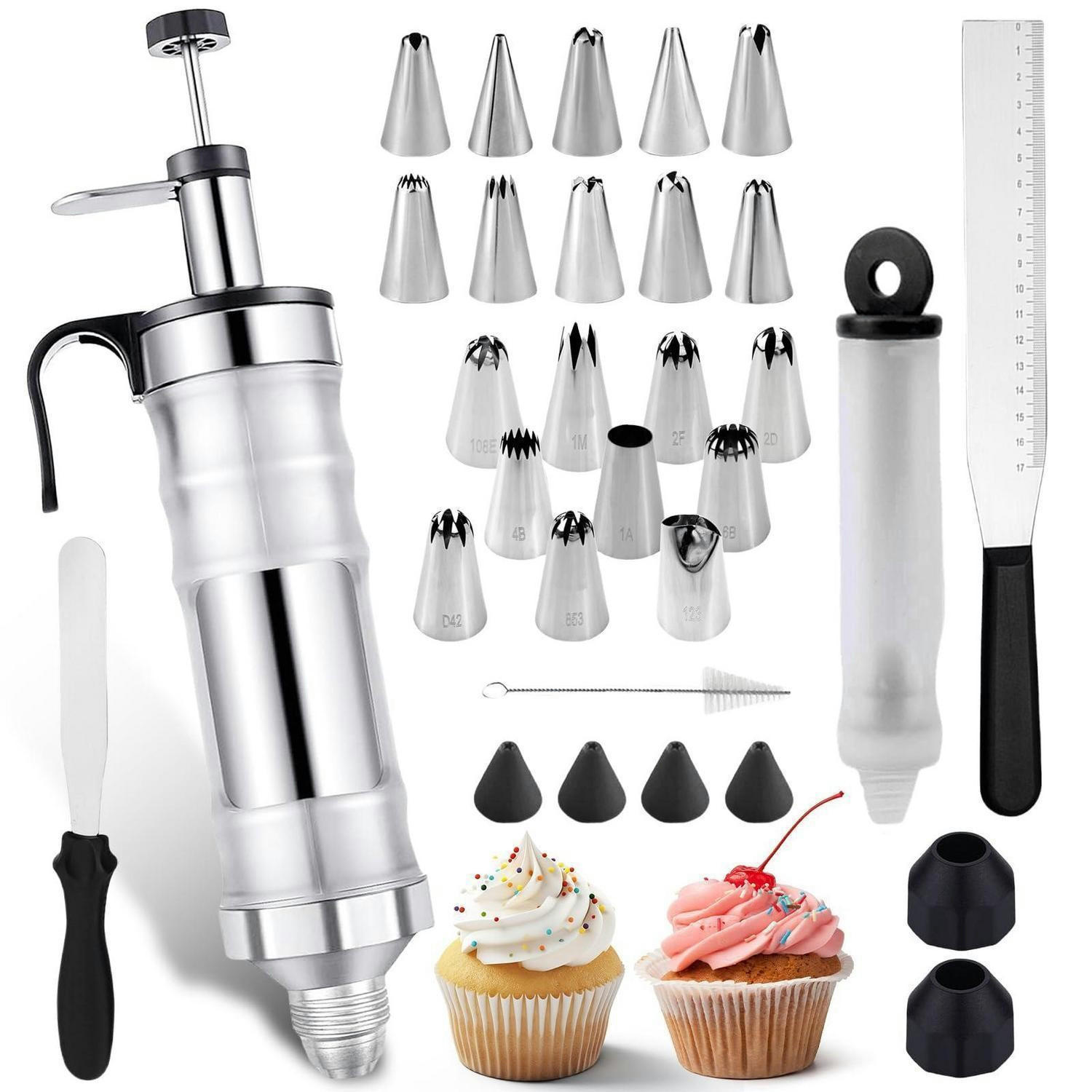 GARNIERSPRITZEN Set Edelstahl 34-teilig - Silberfarben, Metall (9/3/23cm)