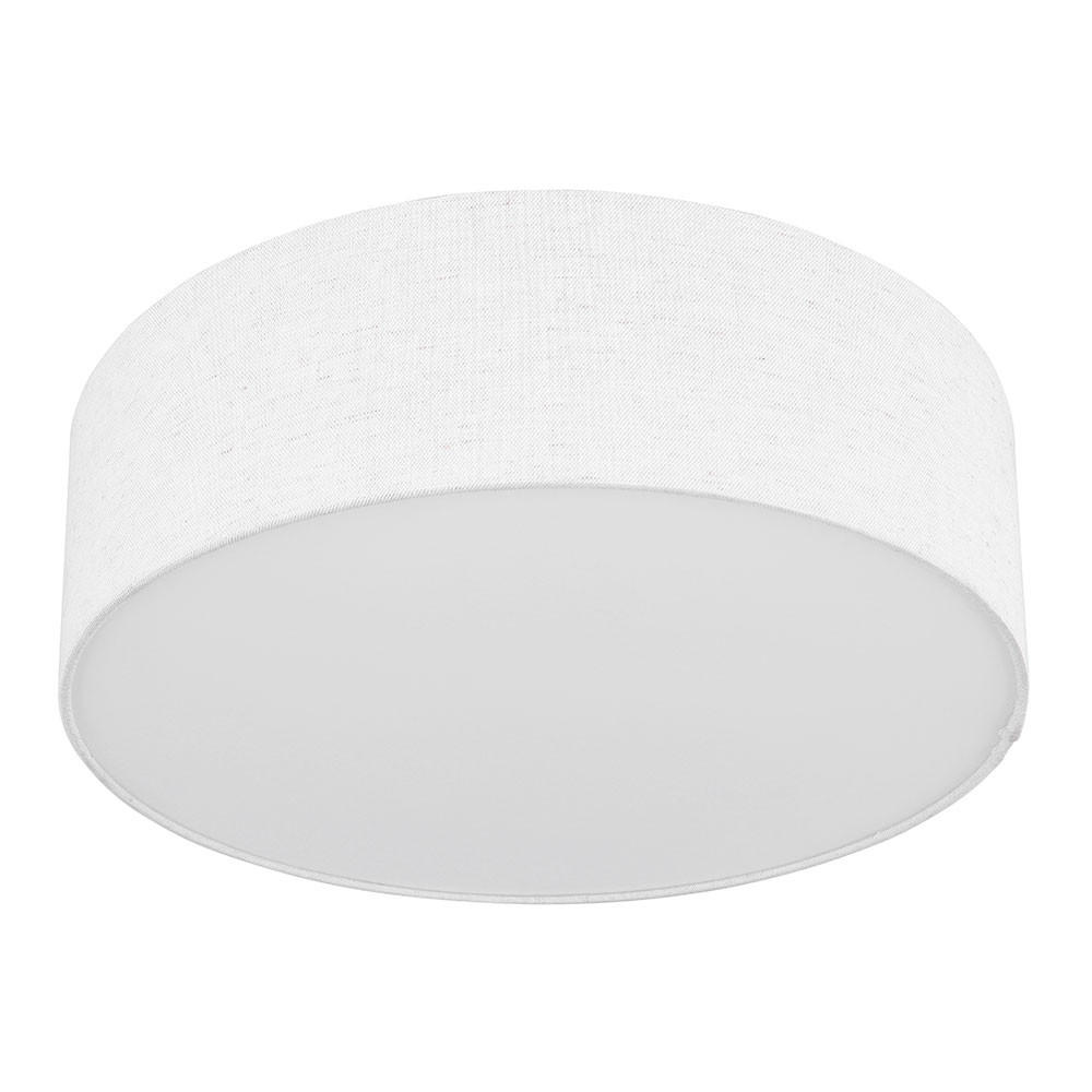 DECKENLEUCHTE AVA Textil Beige - Beige, Metall (40/40/12cm) - Globo Lighting
