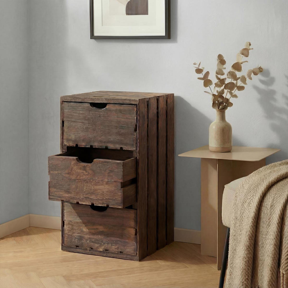 KOMMODE Braun - Braun, Holz (32/53/26cm) - MCW