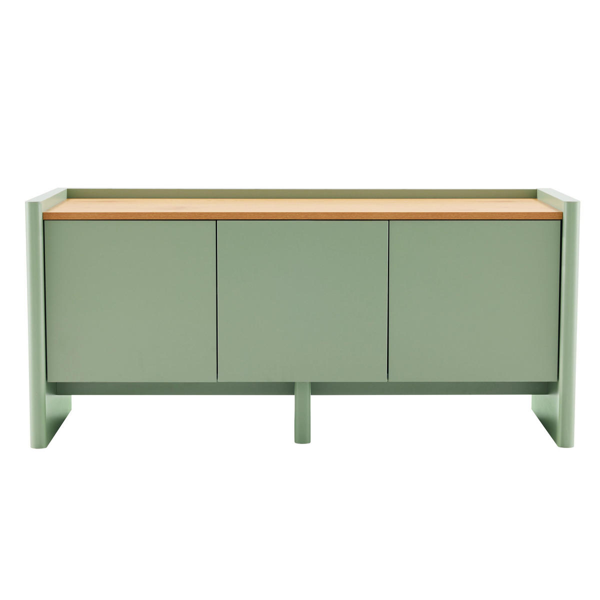 TV-SCHRANK 120 cm, Grün - Grün, Holz (40/55/120cm) - Oviala