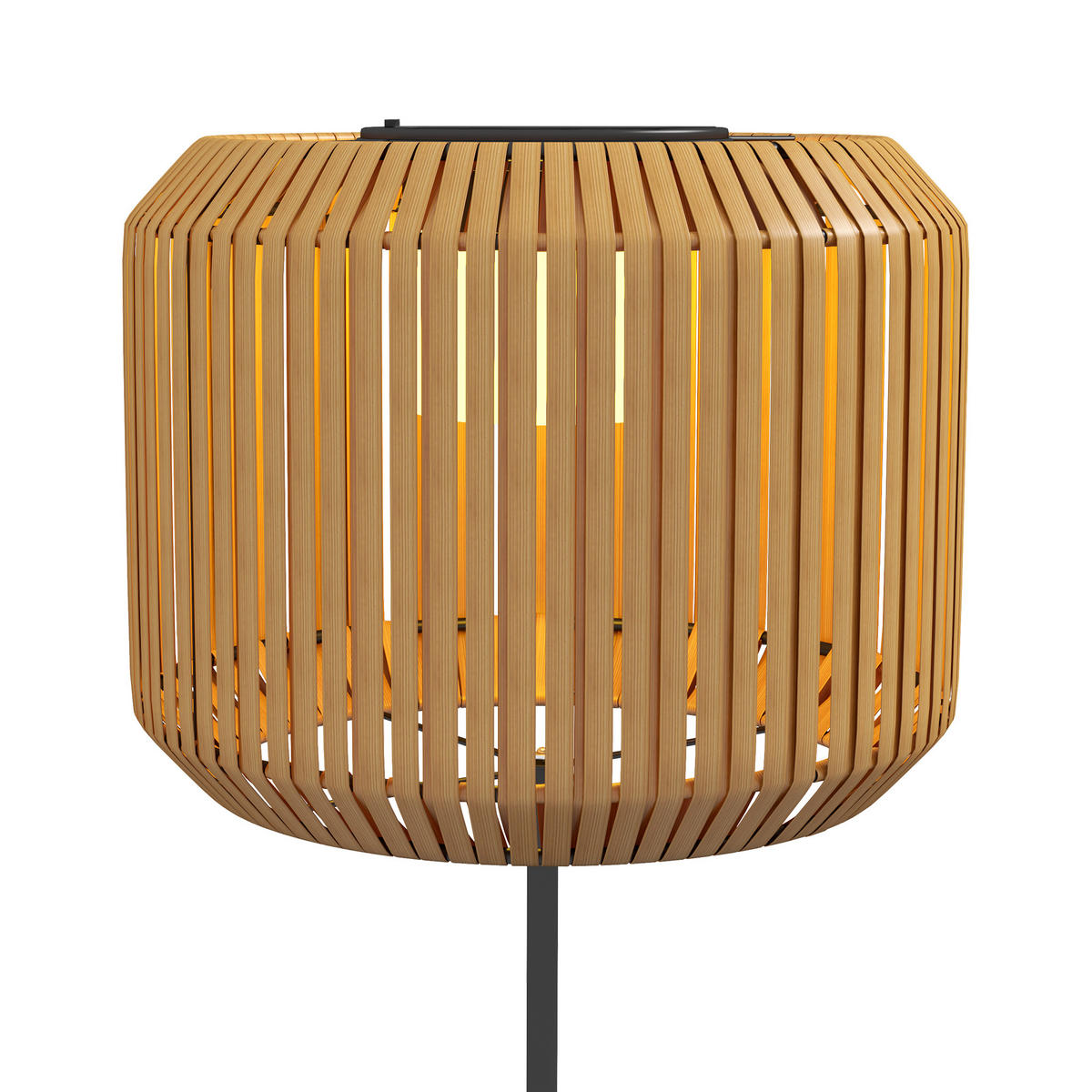 RATTAN Solarlampe, für Garten, Rasen, Stahl, Gelb - Gelb, Kunststoff (34/130/34cm) - Outsunny